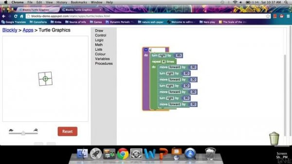 How to use Google Blockly: Turtle