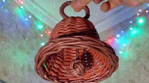 Колокольчик плетëный с подвижным язычком