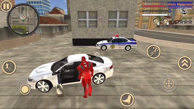 Iron Rope Hero: (2021) Police Gangster Vegas Simulator - New GamePlay смотреть онлайн