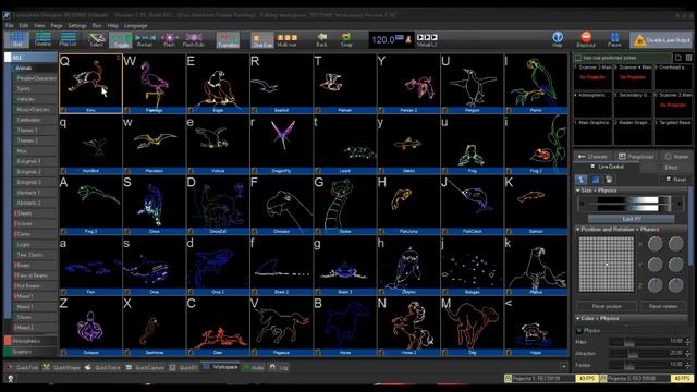 Pangolin Laser Show Software - ZONES overview смотреть онлайн