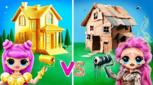 Домики одного цвета челлендж! 33 бедные и богатые идеи для ЛОЛ