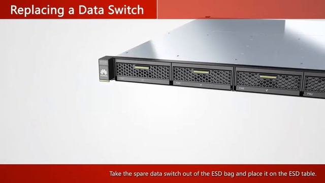 Huawei OceanStor Dorado V3 Replacing a Data Switch смотреть онлайн