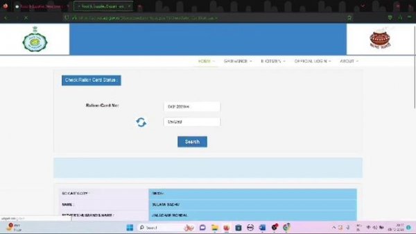 Ration Card E-KYC Start Online With Smart And Laptop