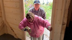 Обмеряем новый сарай! Спиной или попой? 10.10.19