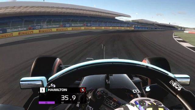 FORMULA 1 PIRELLI BRITISH GRAND PRIX 2021, Hotlap for Sprintrace grid as Virtual Sir Lewis Hamilton смотреть онлайн