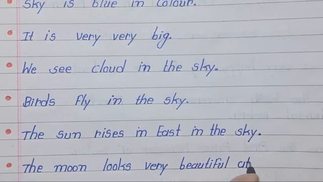 Essay on sky in English | 10 lines on sky in English | The sky 10 lines | Sky 10 lines essay #viral смотреть онлайн