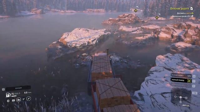 SnowRunner - АЛЯСКА - ПОРУЧЕНИЕ - ОПАСНАЯ ДОРОГА #snowrunner смотреть онлайн