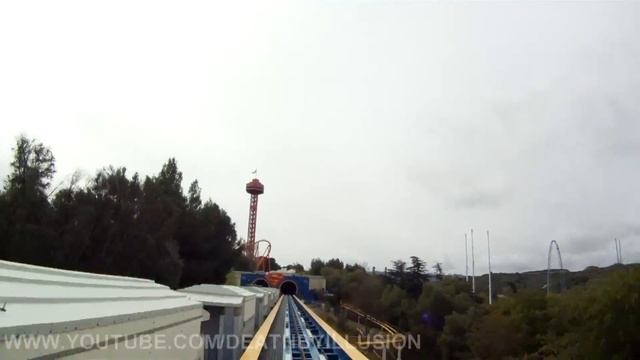 Superman Escape From Krypton On-ride Front Seat Right Tower (HD POV) Six Flags Magic Mountain смотреть онлайн