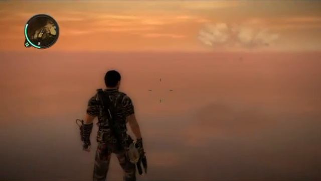 Just Cause 2 Beautiful sunrise + basejump смотреть онлайн
