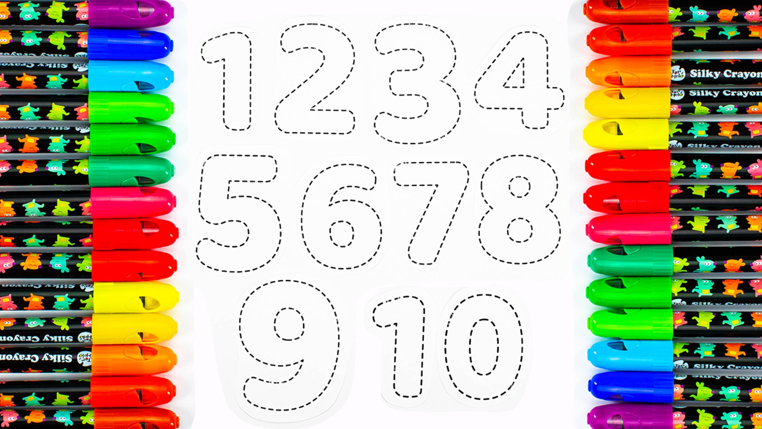 Развивающее Видео для Малышей - Числа от 1 до 10 - Учим Названия Цветов! смотреть онлайн