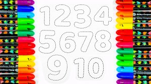 Развивающее Видео для Малышей - Числа от 1 до 10 - Учим Названия Цветов!