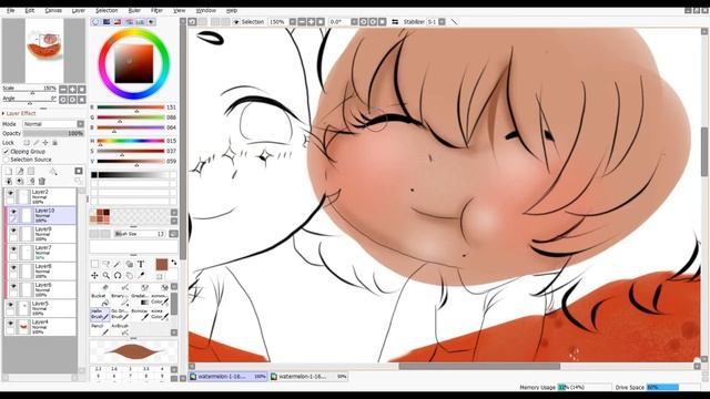 🍉🍉🍉Арбузик🍉🍉🍉//Digital Art//спидпейнт//#ЧибиTimes// [speedpainting] ★ ★ ° ☾ смотреть онлайн