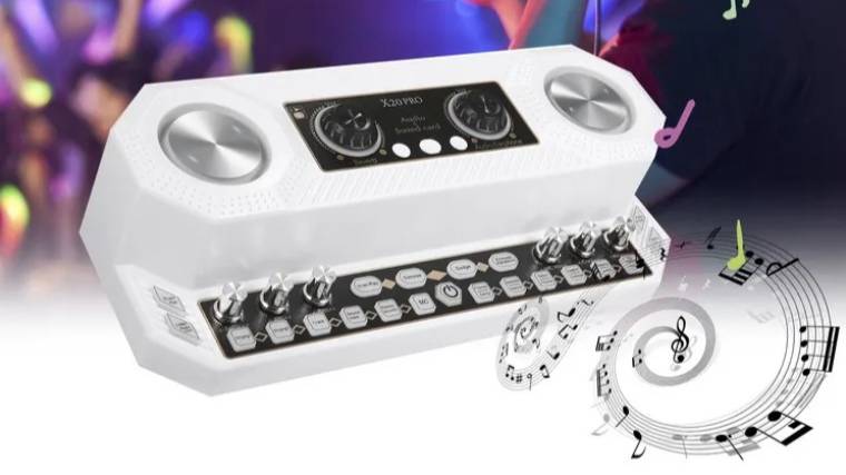 Краткий обзор караоке колонки с двумя беспроводными микрофонами, встроенной звуковой картой X20PRO