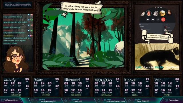 {05-17-20} D&D WANDERING 6 - PsycheSiren Vods смотреть онлайн