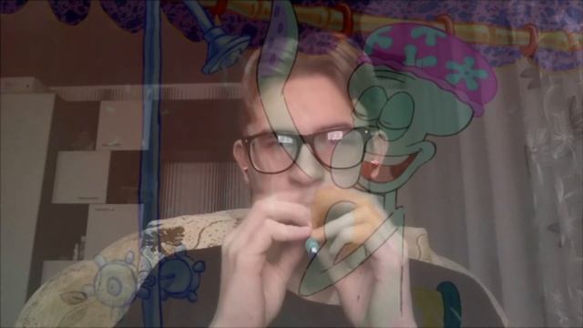 Spongebob Krusty Krab song on recorder (гУбКа бОб) смотреть онлайн