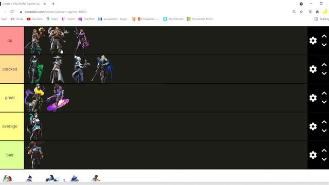 hopefully the last tier list (valorant) смотреть онлайн
