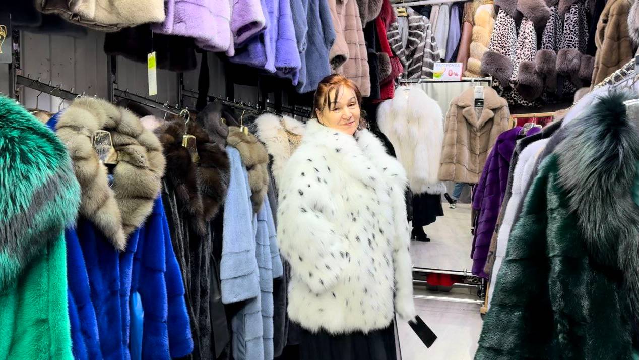 Новый обзор. Шубы у Марины. Модные норковые шубы на Садоводе смотреть онлайн