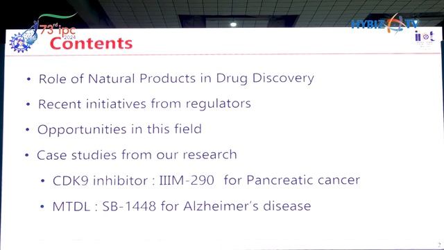 Natural Products Driven Medicinal Chemistry | Dr. Sandip Bharate | IPC 2024 | Hybiz смотреть онлайн