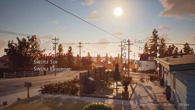 Life Is Strange 2: Episode 1 Roads - Settings: Controls, Languages & Subtitles, Audio & Video (2018 смотреть онлайн