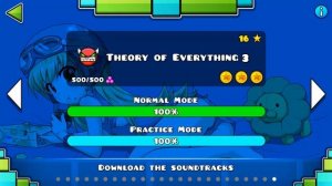 Geometry Dash 2.2 - Theory Of Everything 3 Music (FanMade by me( ͡° ͜ʖ ͡°)