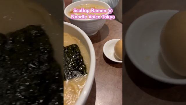 Scallop Soup Ramen #tokyo #noodle voice #travel смотреть онлайн