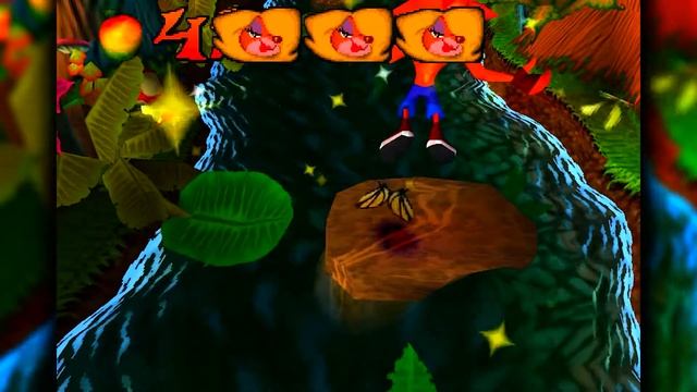 Crash Bandicoot (1996) Walkthrough 100% | Part 5 | Upstream (PS1) смотреть онлайн