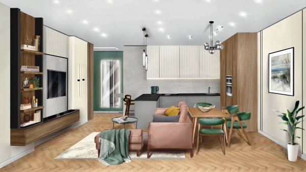 Обзор 4х комнатной квартиры с двумя детскими комнатами