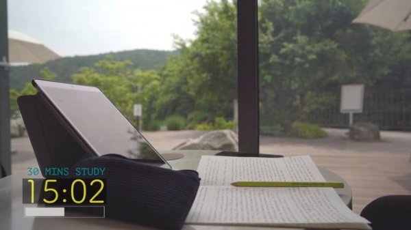 30 MINUTES  STUDY WITH ME / Classical Music / Cafe veiw