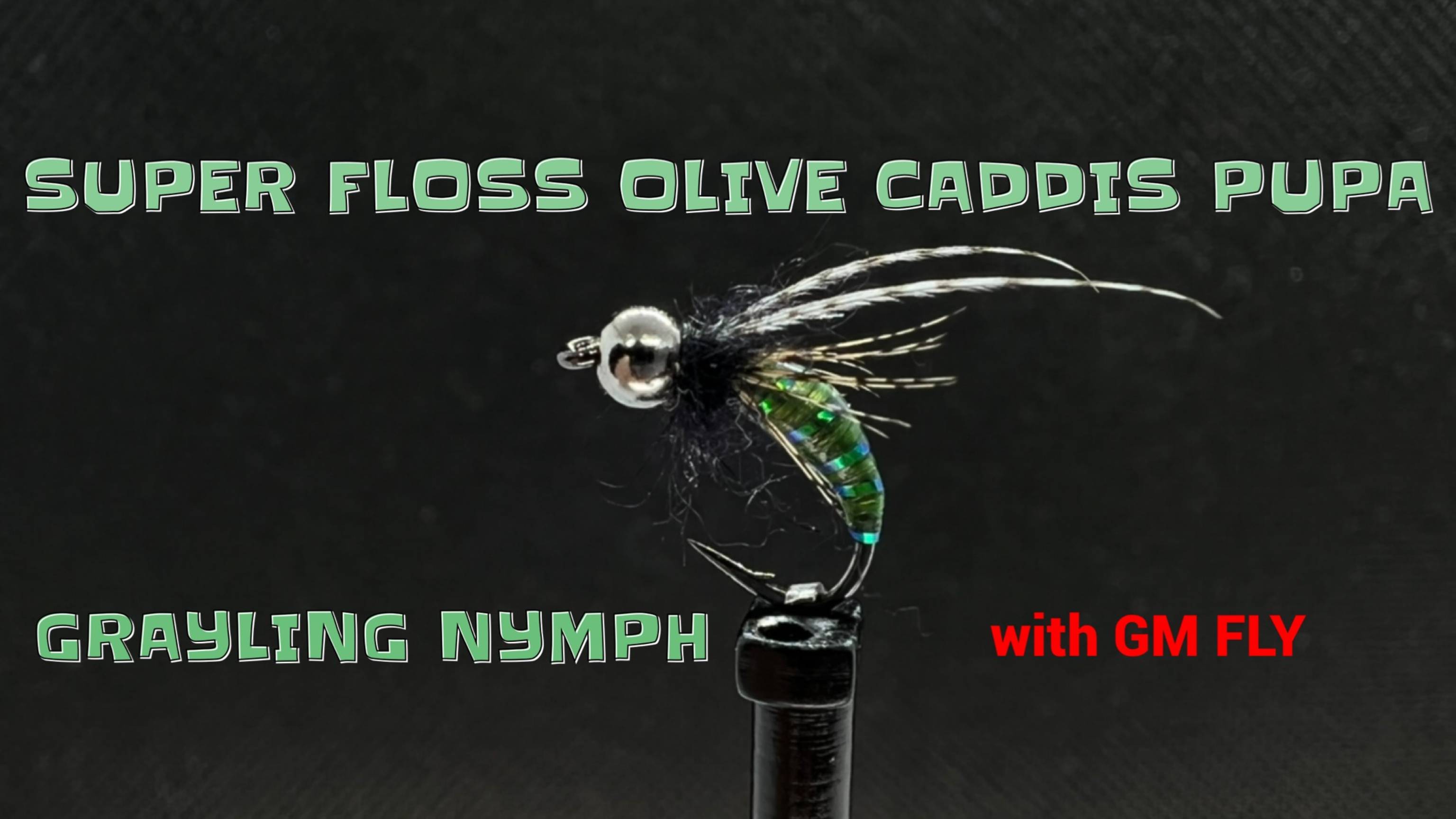 Хариусовая Нимфа Куколка Ручейника Super Floss Olive Caddis Pupa Как связать от GM FLY