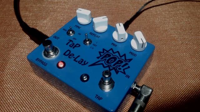 Pop Effects custom tap tempo delay pedal смотреть онлайн