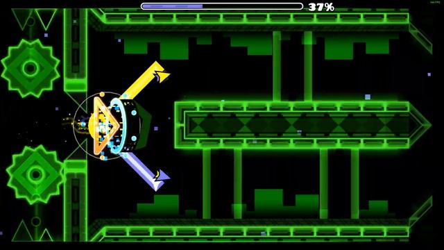Cyber Chaos 100% (Insane demon) by Hinds - Geometry Dash 2.1 смотреть онлайн