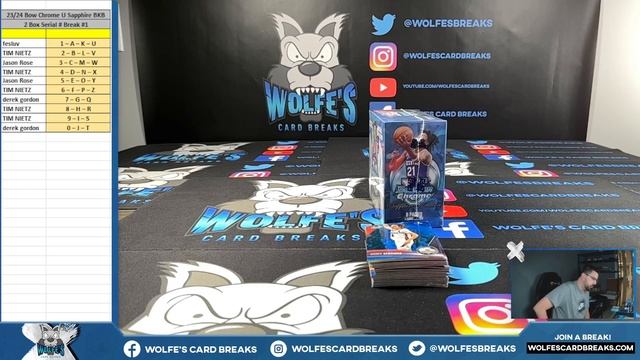 2023/24 Bowman Chrome University Basketball SAPPHIRE 2 Box Random Serial # Break #1 смотреть онлайн