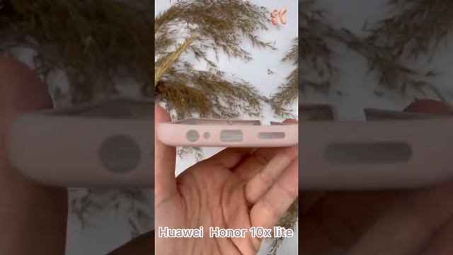 Чехол Silicone Case для Huawei Honor 10X lite (пудровый) смотреть онлайн