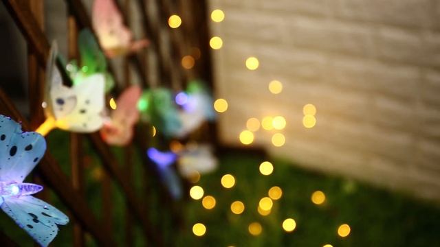12 LED Solar Powered Fiber Optic Butterfly String Garden Lights | Multi Color смотреть онлайн