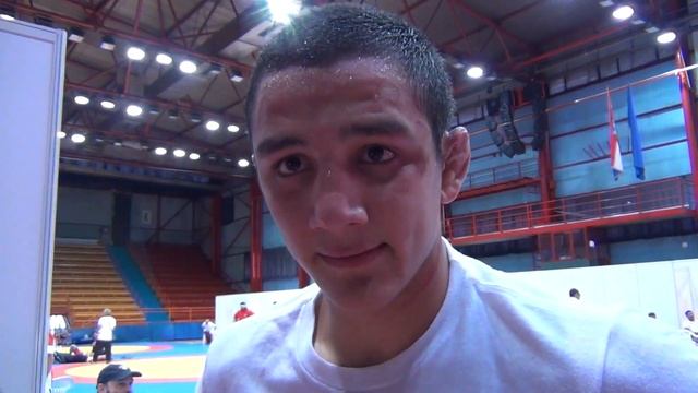 Aaron Pico (USA) after winning 66 kg Junior World silver medal смотреть онлайн