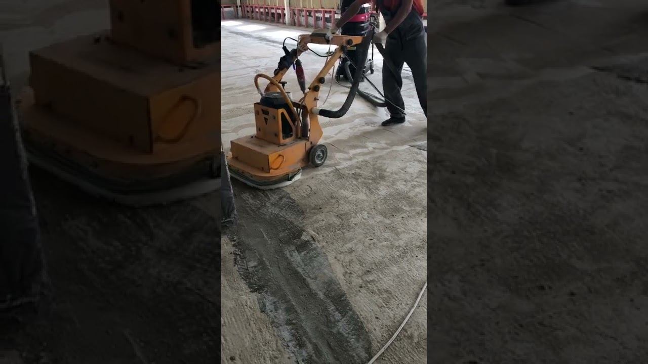 Подготовка бетонных полов. Шлифовка бетонных полов. смотреть онлайн