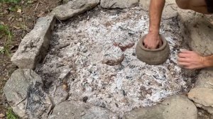 глиняная печь для плавки металла:примитивные технологии 👍