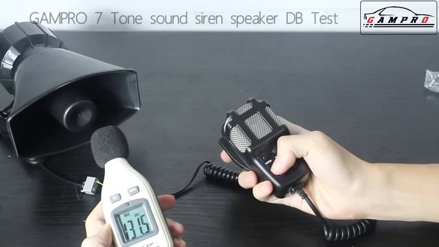 GAMPRO 7 Tone Car siren sound effect with speaker смотреть онлайн