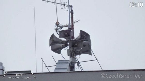 Zkouška sirén | Siren Test | Sirenenprobe | Prostějov - TESLA UEAJ #1 |02.01.2019|