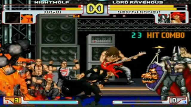 MUGEN: Nightwolf & Arma vs Lord Ravenous & Death Adder смотреть онлайн