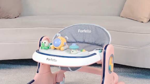 Первые самостоятельные шаги малыша в ходунках Farfello ✨ смотреть онлайн