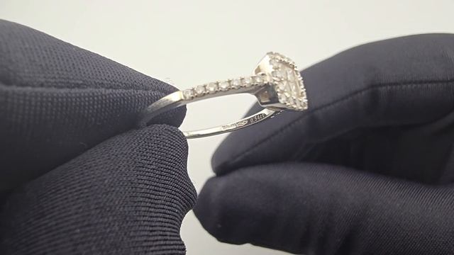Кольцо белое золото 750 проба и бриллианты 0,54ct купить в Киеве!!! смотреть онлайн