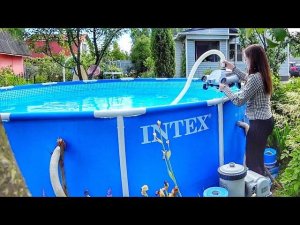 ВЛОГ Чистим БАССЕЙН | 4 дня не меняла фильтры 10.07.2017