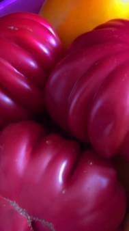 Очень вкусный ребристый томат Веселый сосед.