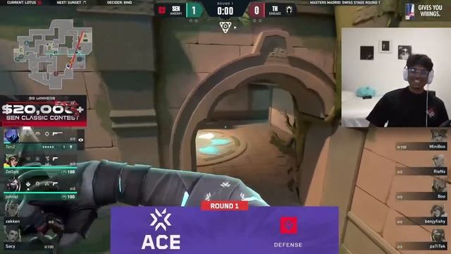 How TenZ Aced With the new classic against TH смотреть онлайн