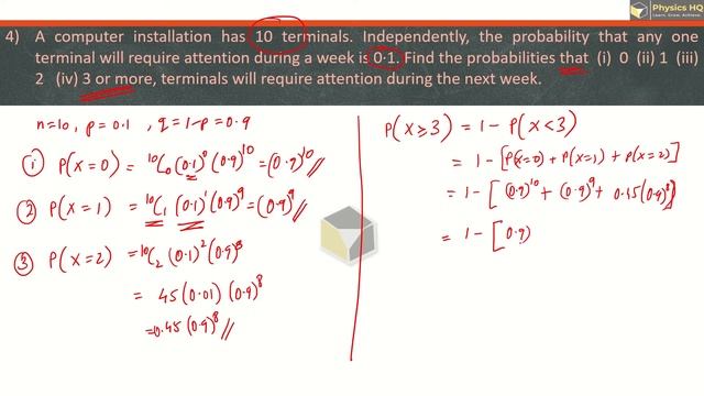 Binomial Distribution | Miscellaneous 8 | Part 3 | Physics HQ | Class 12 | Maths-II | Prof. Sandeep смотреть онлайн
