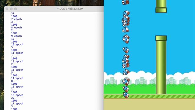 Обновление обучения: Моя нейросеть проходит игру Flappy Bird! смотреть онлайн