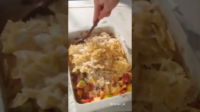 Паста с запеченными овощами 🍝 смотреть онлайн