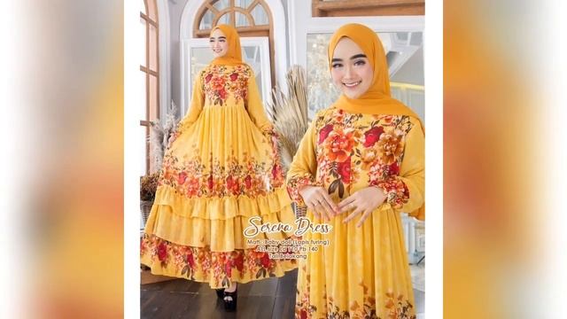 🌺SERENA DRESS 🌺TA170:220 //LD 110. PB 140 CM. no khimar. Busui. смотреть онлайн