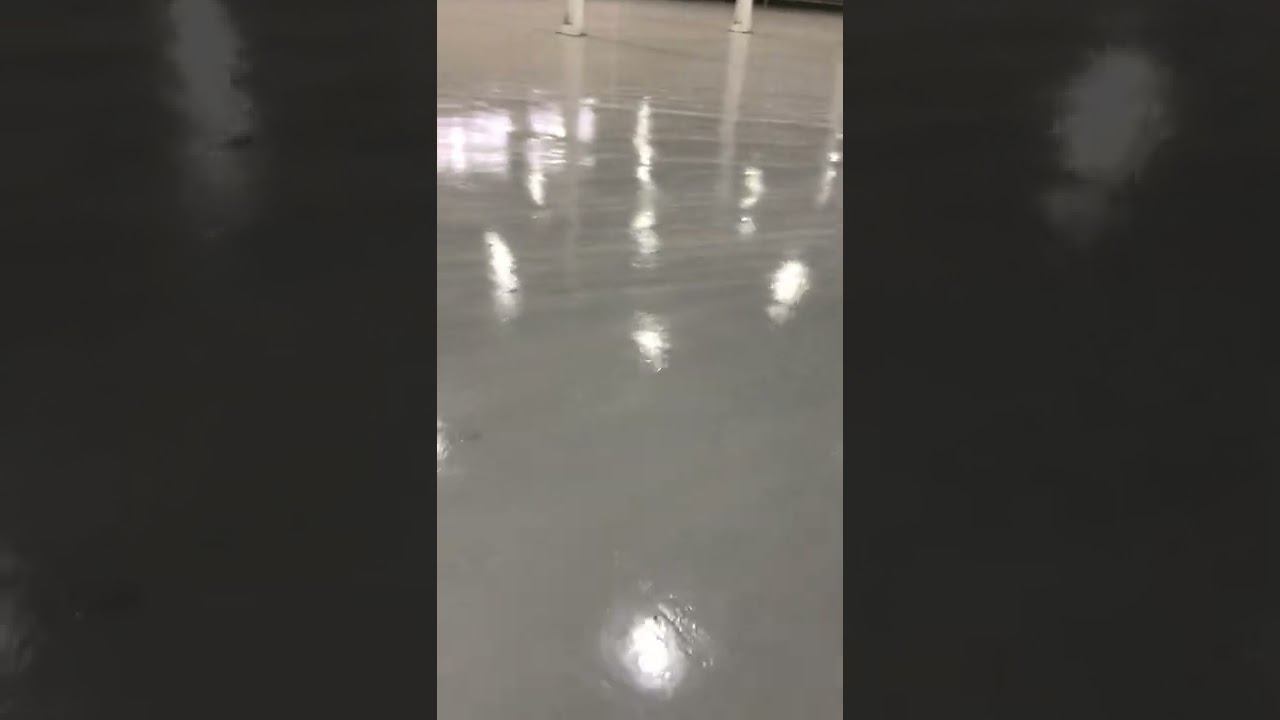 Эпоксидное тонкослойное покрытие для склада. Обеспыливание пропитка бетонных полов. смотреть онлайн